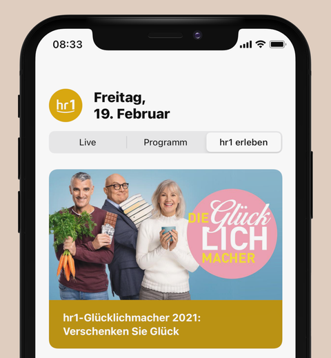 Der Bereich "hr1 erleben" in der neuen App