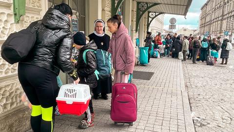 Ukraine Flüchtlinge