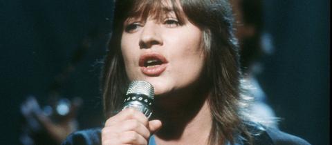 Ulla Meinecke 1985 bei einem Konzert
