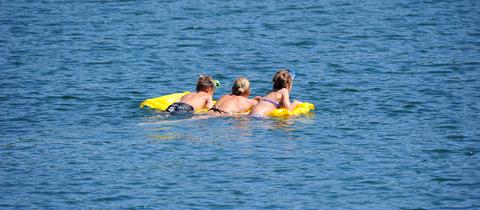 Kinder im Badesee Walldorf