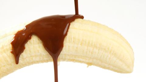 Banane mit Schokolade