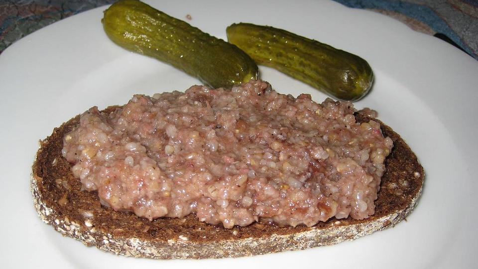 Bremer Knipp auf Schwarzbrot