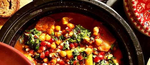 Gemüse-Tajine mit Mandeln