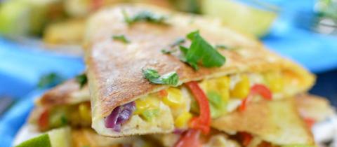 Bunte Chicken-Quesadillas von Katja Pieroth