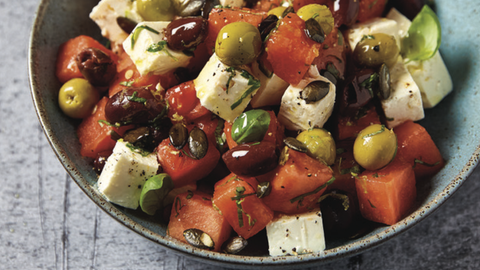 Feta mit Wassermelone