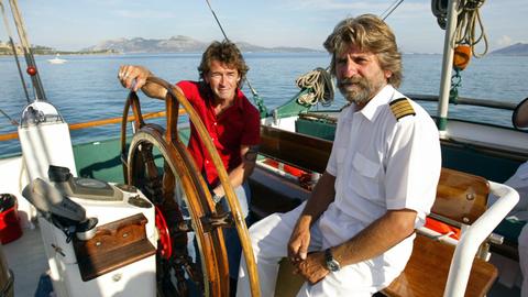 Kapitän Karsten Börner, hier auf einem Foto von 2004 mit Peter Maffay.