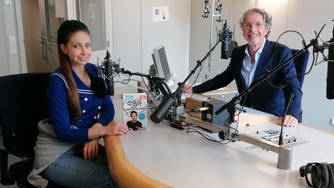 Christiane Stenger mit hr1-Moderator Klaus Reichert
