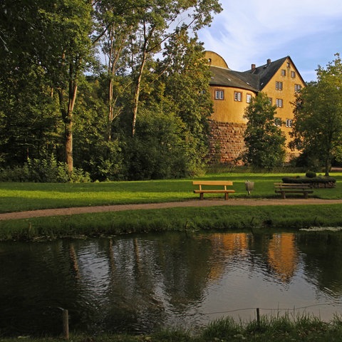 Burgjoß, Ortsteil von Joßgrund an der Jossa im Spessart. 